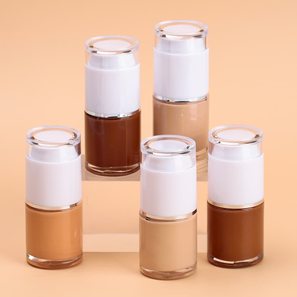 Liquid Foundation No Logo Glass Bottle Concealer Brightening Liquid Foundation