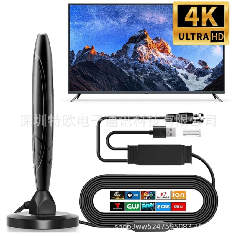 Cross-border Europe & America DVB-T Terrestrial Wave Digital TV Antenna, USB Dual Amplification Magnetic Digital TV Antenna.