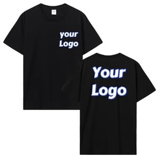 Printed T-Shirt Men Women Short Sleeve DIY Your Favorite Photo European Size Custom Image Ice Silk Short Sleeve T-Shirt Men