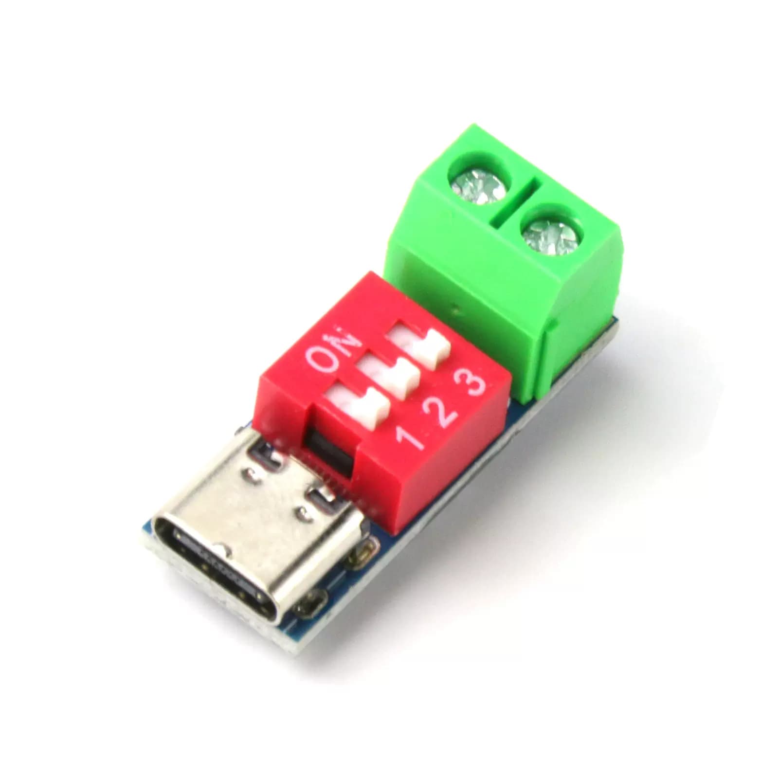 PD Trigger QC PD Fast Charging Test Board Adjustable Voltage 5~20V DIP Switch Adjustment