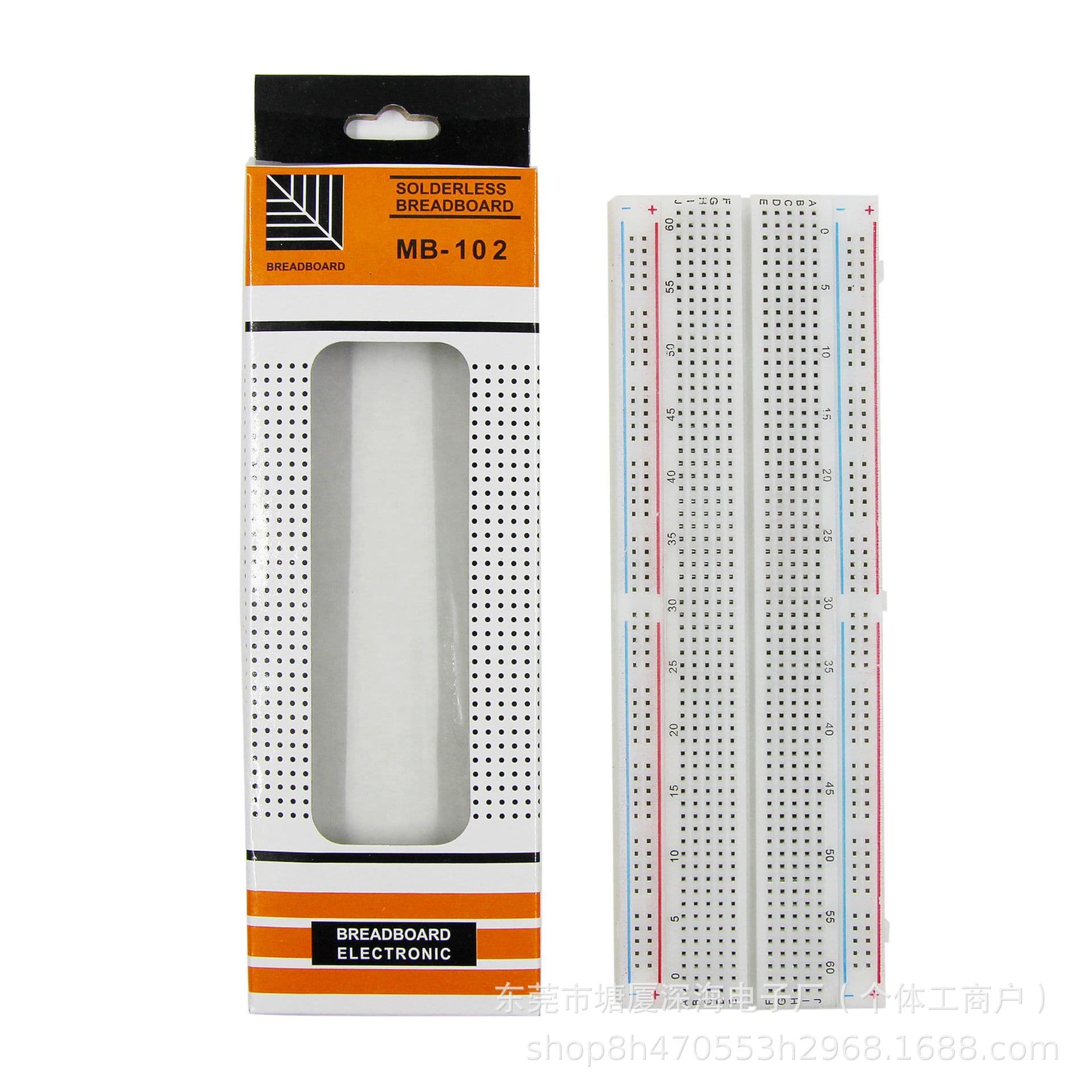 MB-102 breadboard, 830-hole experimental board, test board, universal board