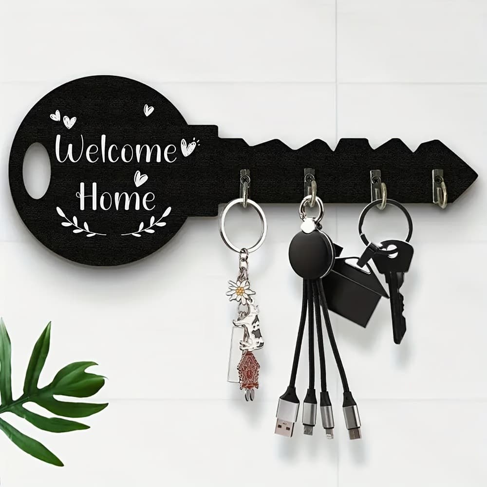 Cross-border new product Bohemian style key hook wall home decoration retro wooden crafts pendant