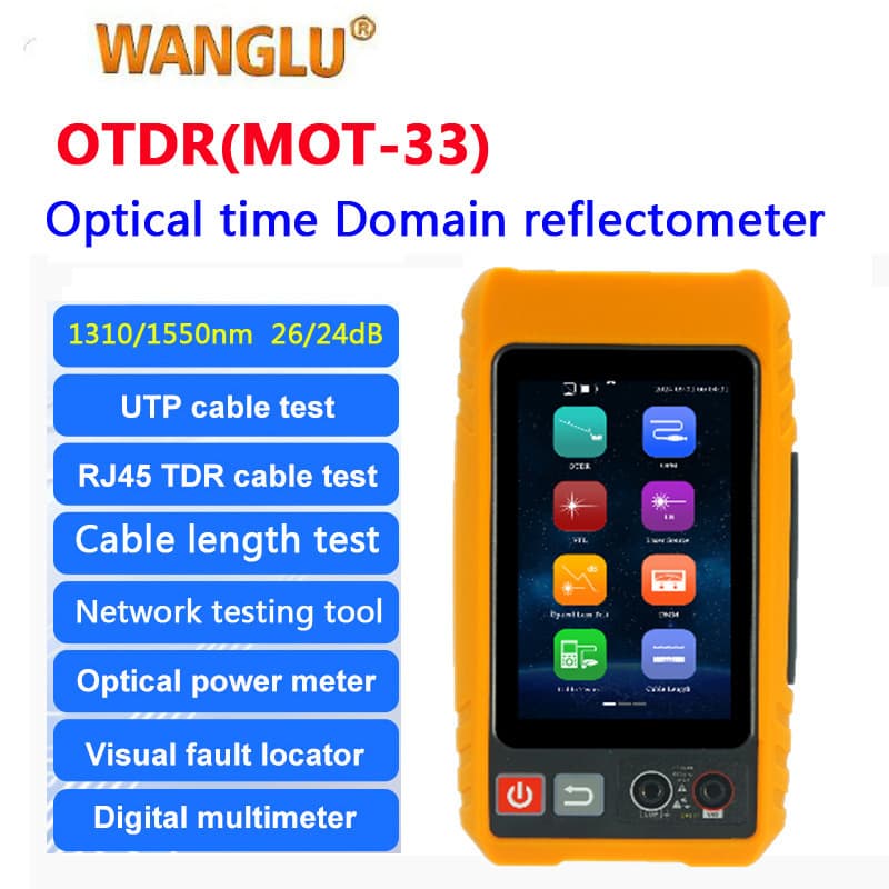 WANGLU MOT-33 Optical Time Domain Reflectometer OTDR Fiber Optic Breakpoint Tester 1610 1310/1550