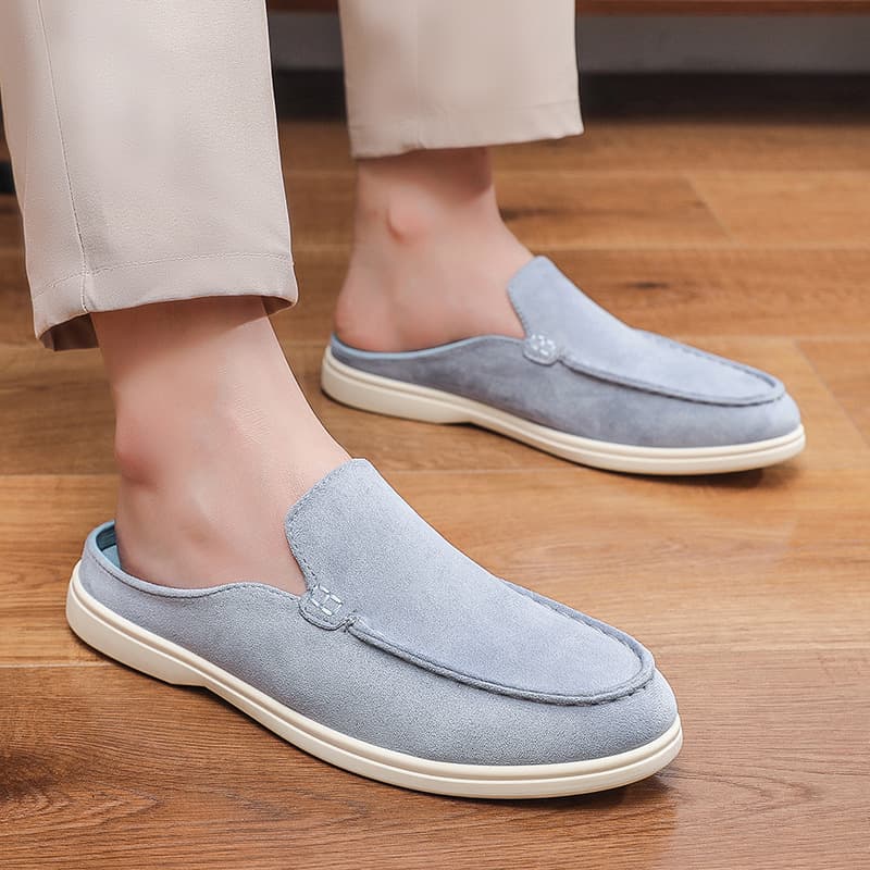 Cross-Border Bestseller Slip-On Suede Loafer Shoes for Men, Casual Loafers with Easy Slip-On Design, Fashionable Driving Shoes