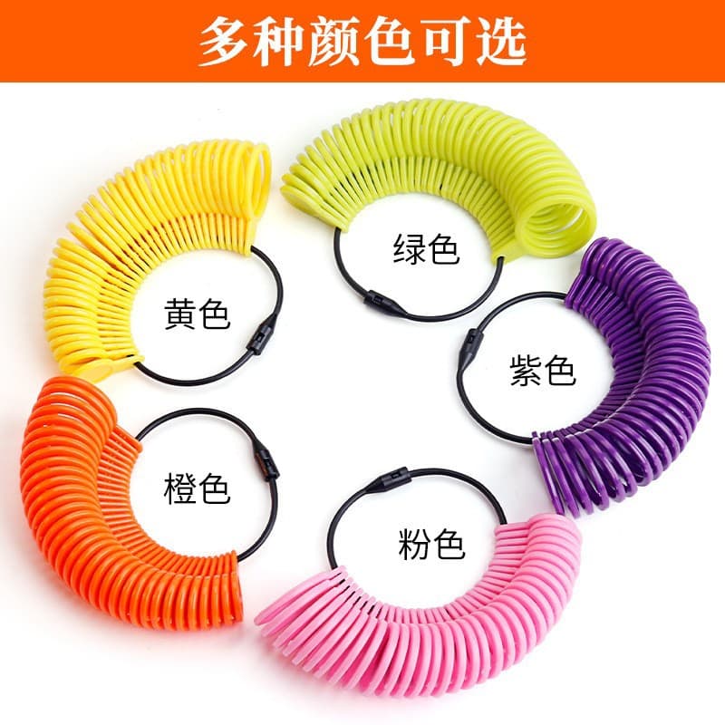 Standard Ring Sizer Plastic Ring Gauge, Multi-Color Detachable Finger Size Measuring Rings