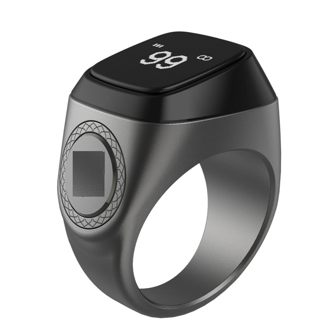 M3 Alloy Metal Material Smart Bluetooth Counter Digital Display Smart Ring