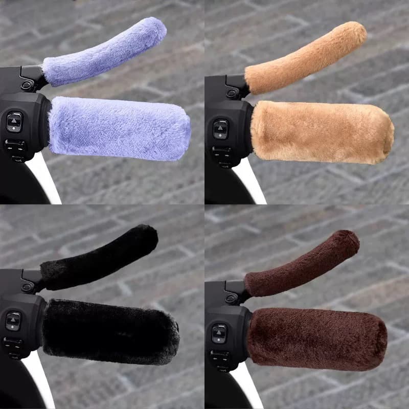 Winter Electric Scooter Handle Covers, Thickened Warm Hand Guards for Battery-Powered Vehicles, Motorcycles, and Tricycles, Anti-Cold Protection