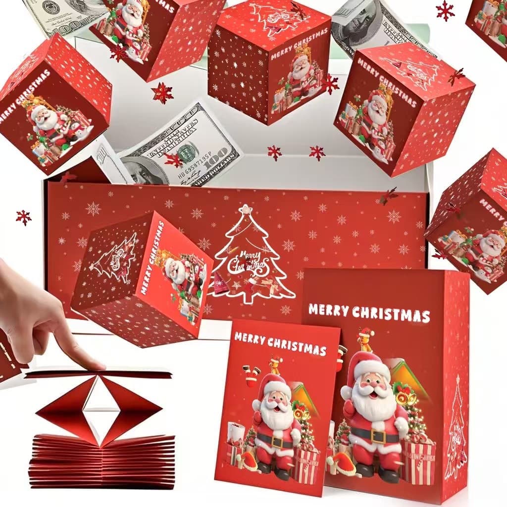Christmas Jump Box "Merry Christmas" Holiday Gift Box, Valentine's Day Creative Gift for Cross-border E-commerce