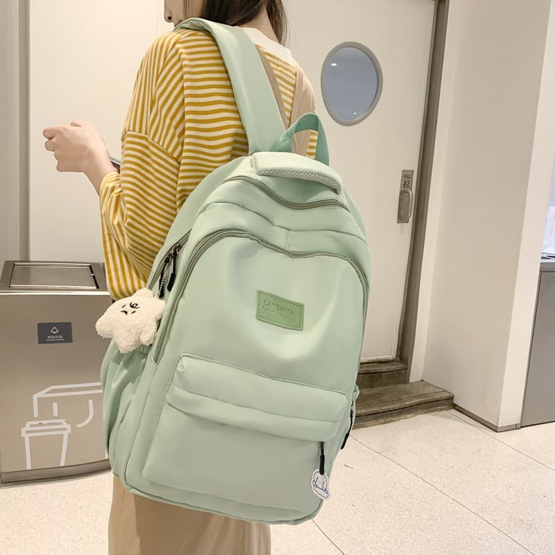 Girls' School Backpack for Primary and Middle School Students, Fresh Style Large Capacity Double Shoulder Bag, Durable Fashionable Versatile Backpack for Travel