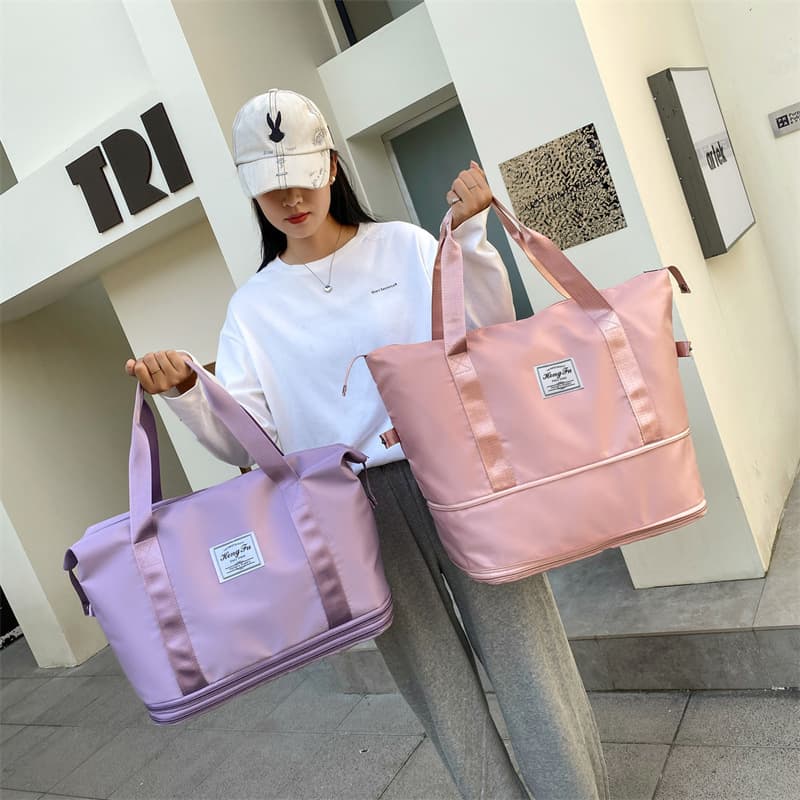 Large Capacity Travel Bag for Women, Multi-functional Luggage Bag, Handheld Sports Gym Bag, Business Trip Storage Organizer