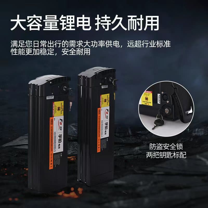 48V Electric Bike Battery Folding E-Bike Haibao Style Commuter Scooter Large Capacity Ternary Lithium Battery