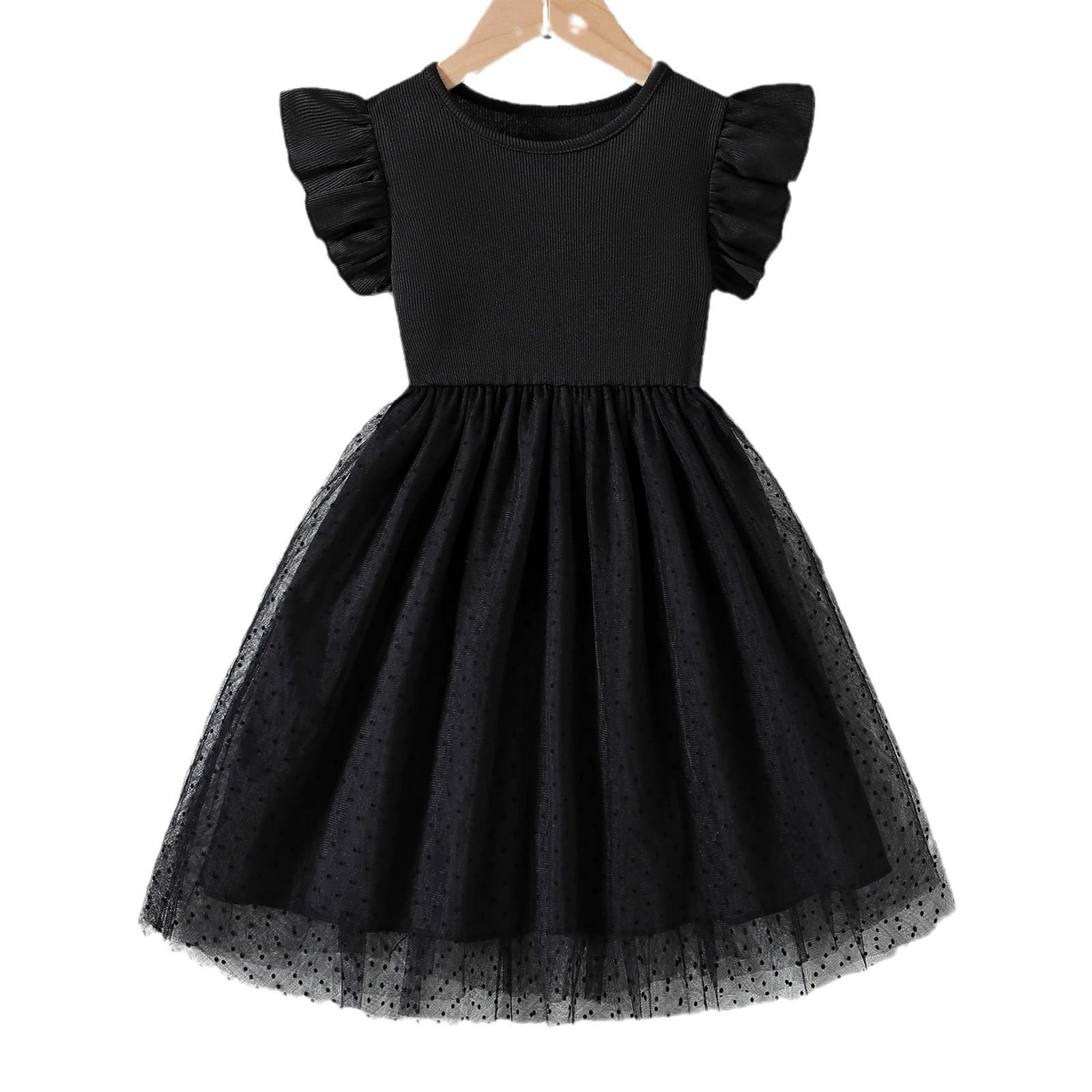 2026 Summer Girls Tulle Dress Children's Dress Toddler Fashionable Baby Summer Short Sleeve Princess Dress