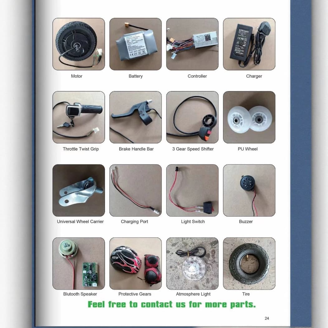 Manufacturer Direct Wholesale Electric Three-Wheel Drift Scooter Complete Vehicle and Spare Parts, Lithium Battery Rear Wheel Controller