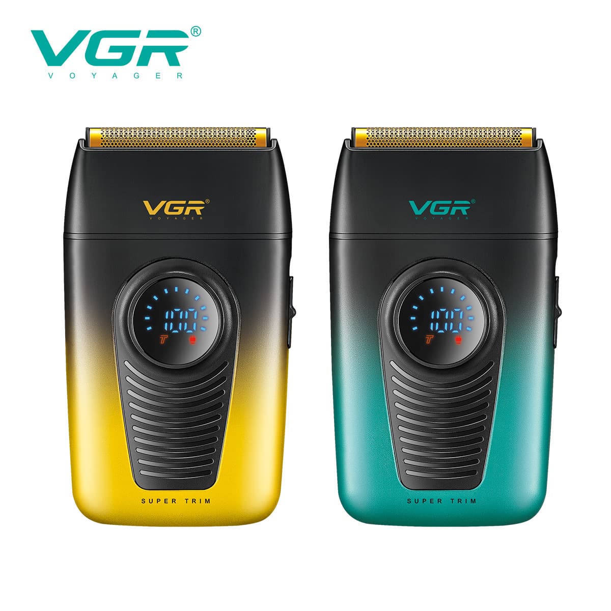 VGR396397 Cross-border Rechargeable Electric Shaver with Digital Display, Travel and Home Use for Men