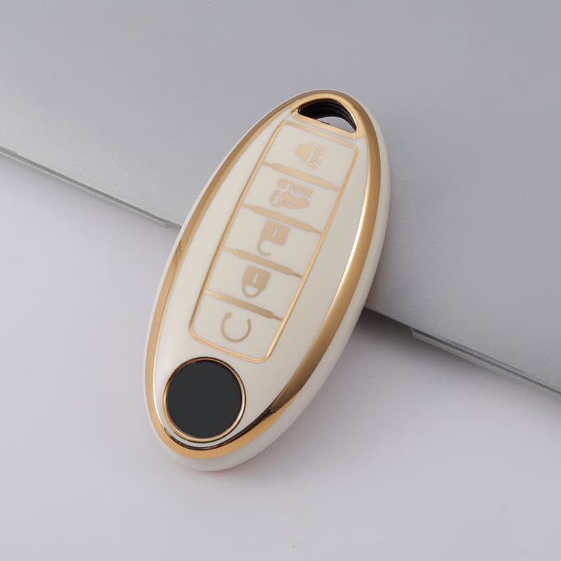 Daily Use Nissan Key Cover Infiniti Transparent Shell with Buckle Suitable for Qashqai Livina Qashqai Duster Rogue