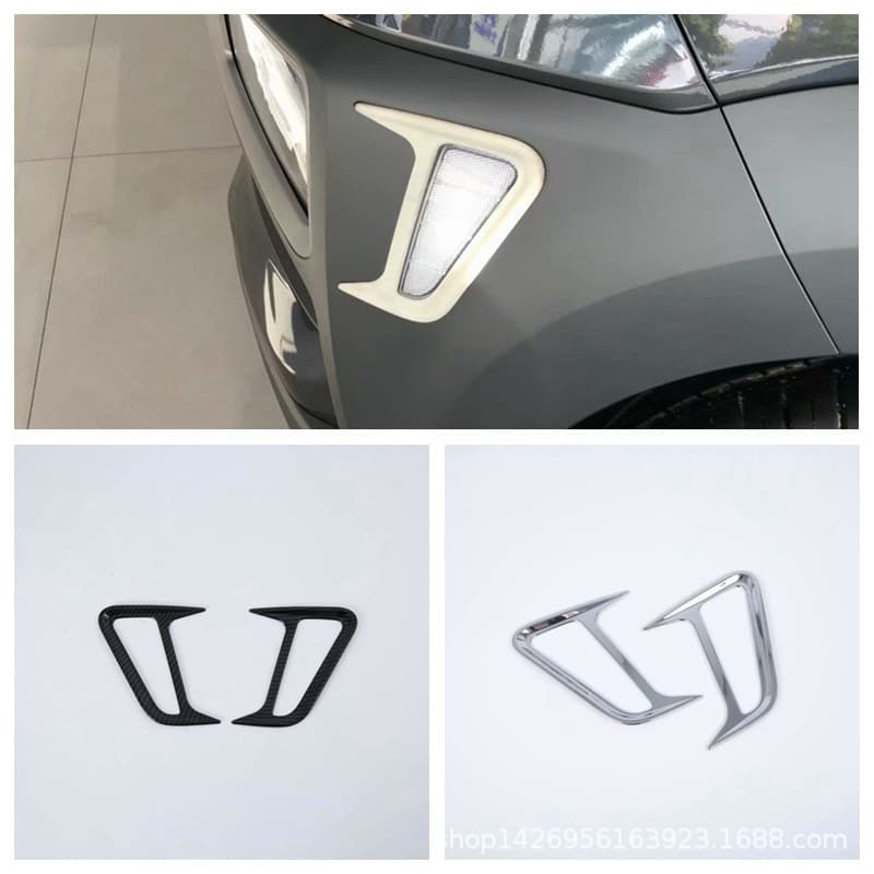 18 Encino Side Light Frame Trim Decoration, Compatible with Hyundai Kona Encino Side Vent Front Outer Outlet M