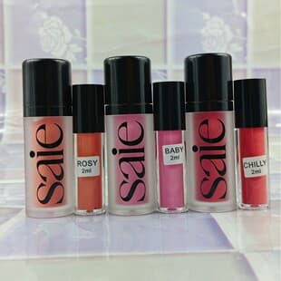 Saie Glow Liquid Bronzer Blush / Highlighter / Blush Liquid chilly / baby / rosy Sample Trial
