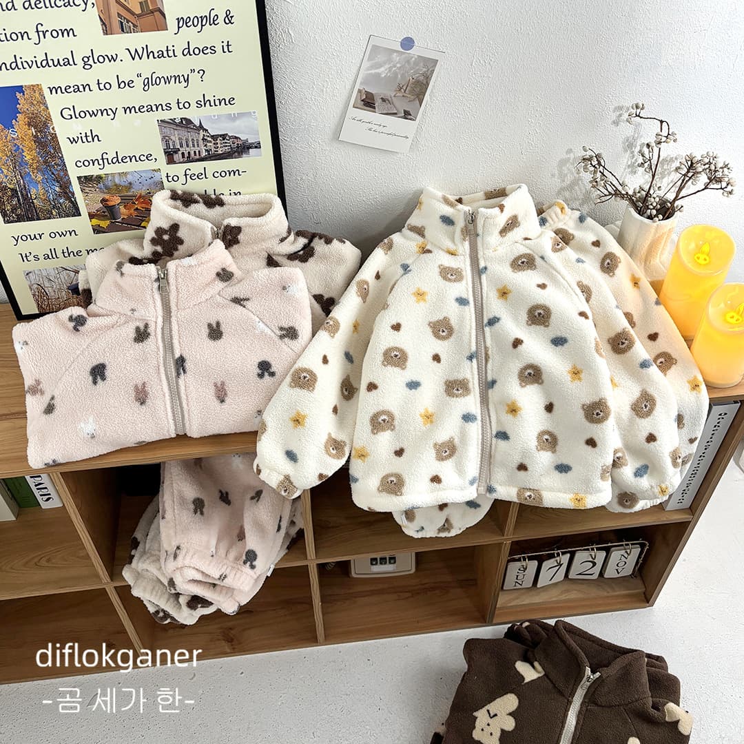 Winter New Fleece-Lined Thickened Children's Homewear Boys and Girls Korean Warm Set Single Piece Drop Shipping Kids' Clothing Wholesale