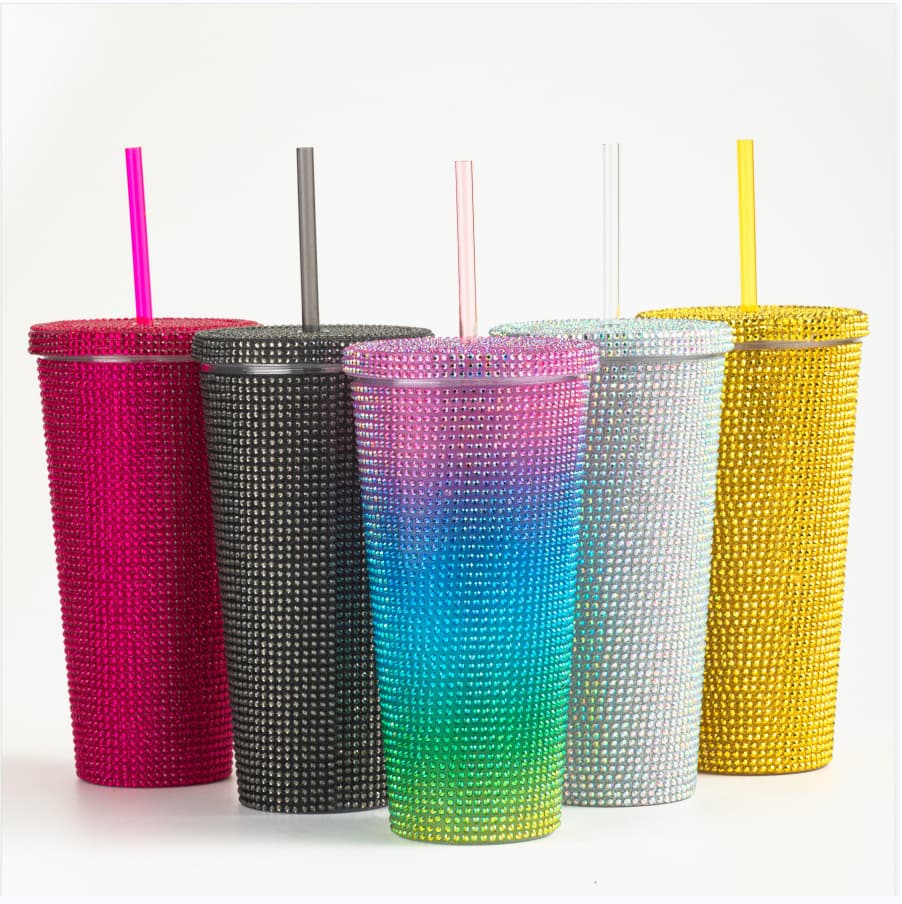 2026 New Solid Color 650ml Diamond Tumbler, Gift Giving