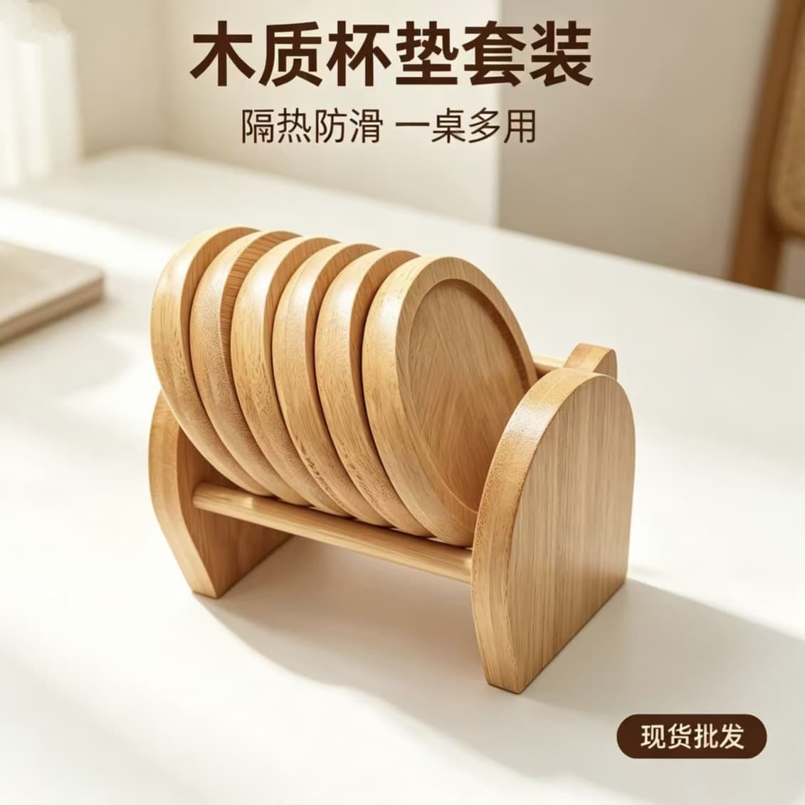 Bamboo Coasters Kung Fu Tea Ceremony Bamboo Coasters Bamboo Trays Tea Set Accessories Desktop Insulation Protection Coasters Home