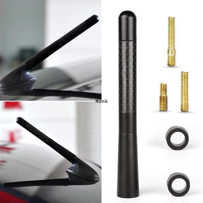TRD Modified Car Antenna Metal Carbon Fiber Short Antenna Car Antenna Car Accessories