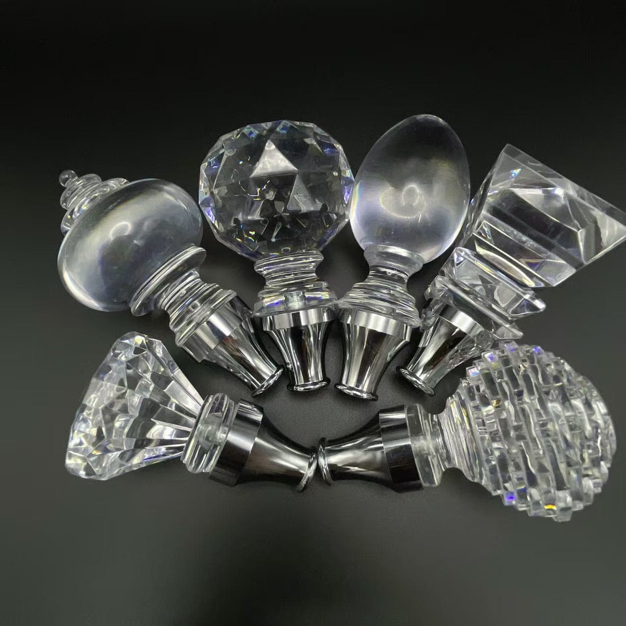 Factory Direct Acrylic Shift Knob Metal Transparent Crystal Gear Knob Universal Automatic Gear Stick Hand Ball