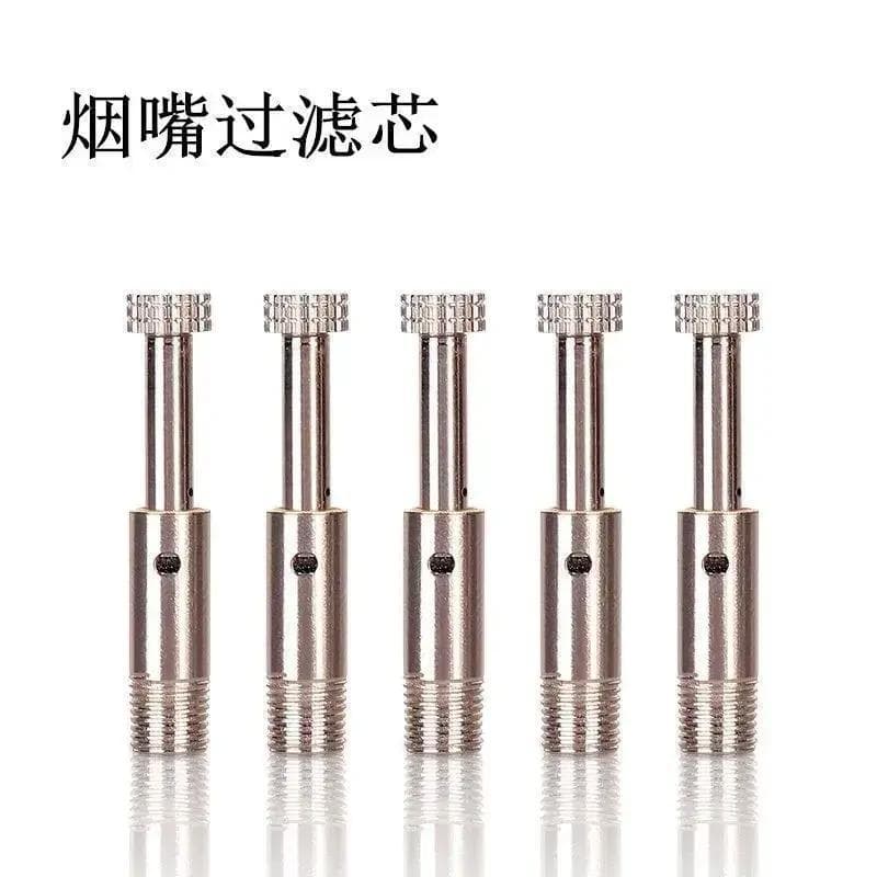 Copper cigarette holder pipe metal filter element removable rod filter element washable circulation filter accessories