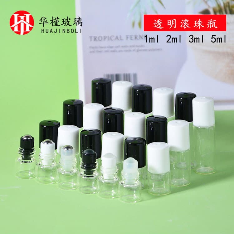 Roller Ball Bottle 1ml 2ml 3ml 5ml Perfume Refill Bottle Essential Oil Sample Bottle Clear Glass Bottle Roll-On Bottle