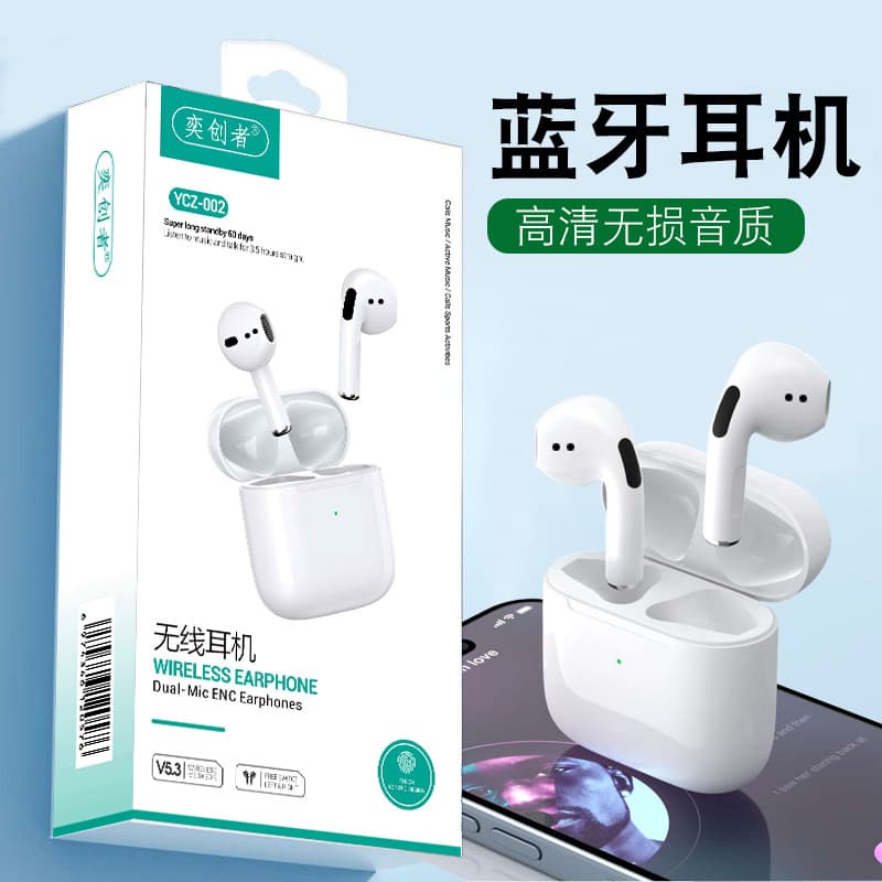 TWS Bluetooth Earphones Mini 4th Gen High Quality Wireless Earphones for Sports Music Bluetooth Earphones Stereo Sound