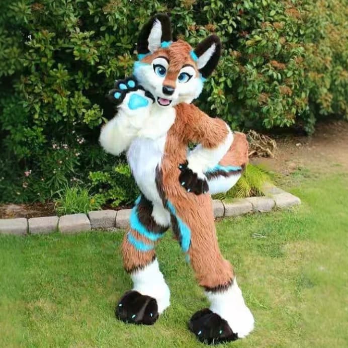 Husky Dog Doll Costume Fox Dog Inflatable Cartoon Cos Comic Exhibition Wolf Doll Costume Fursuit Zodiac Dog Mascot