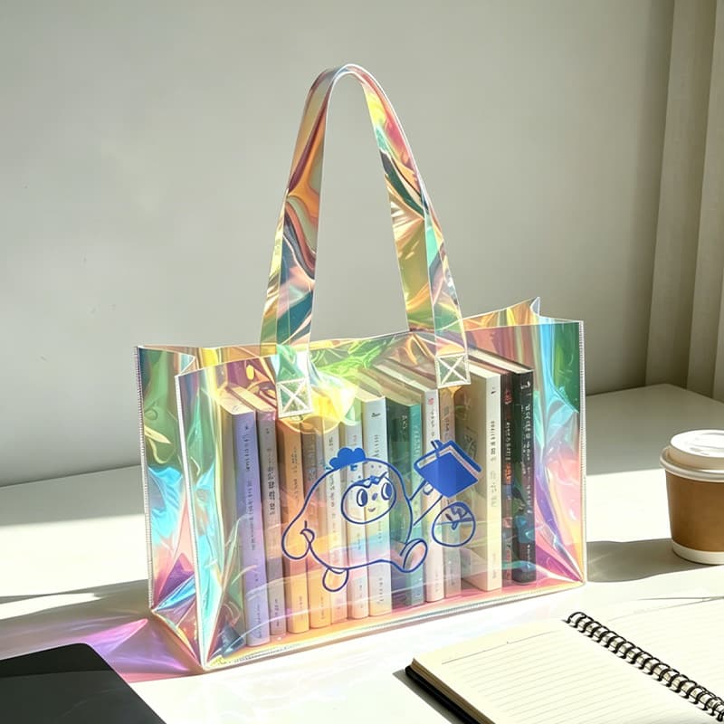 PVC Zipper Cosmetic Bag Transparent Waterproof Portable Travel Multifunctional Toiletry Storage Pouch Plastic Packaging Bag Custom