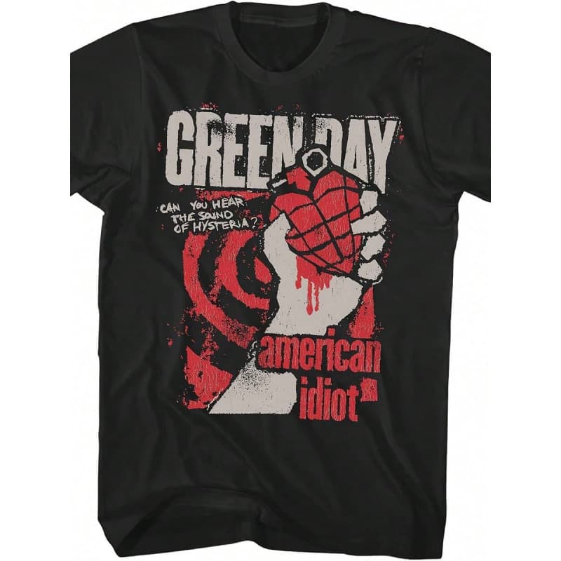 Cross-border Supply Green American Women Men Black Short Sleeve T-Shirt