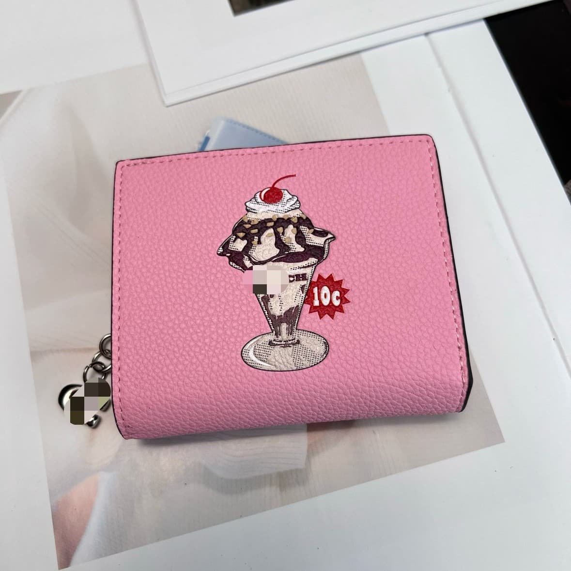 Cross-Border Bestseller Wallet Fashionable Letter Snap Button Peanuts Multi-Slot Zipper Coin Purse