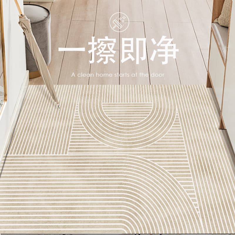 Entry Door Mat, Washable PVC Doormat, Customizable, Hallway Entrance Rug