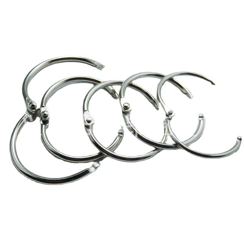 Factory direct sales book ring open ring metal card ring key ring photo album loose-leaf ring large quantity available in stock
