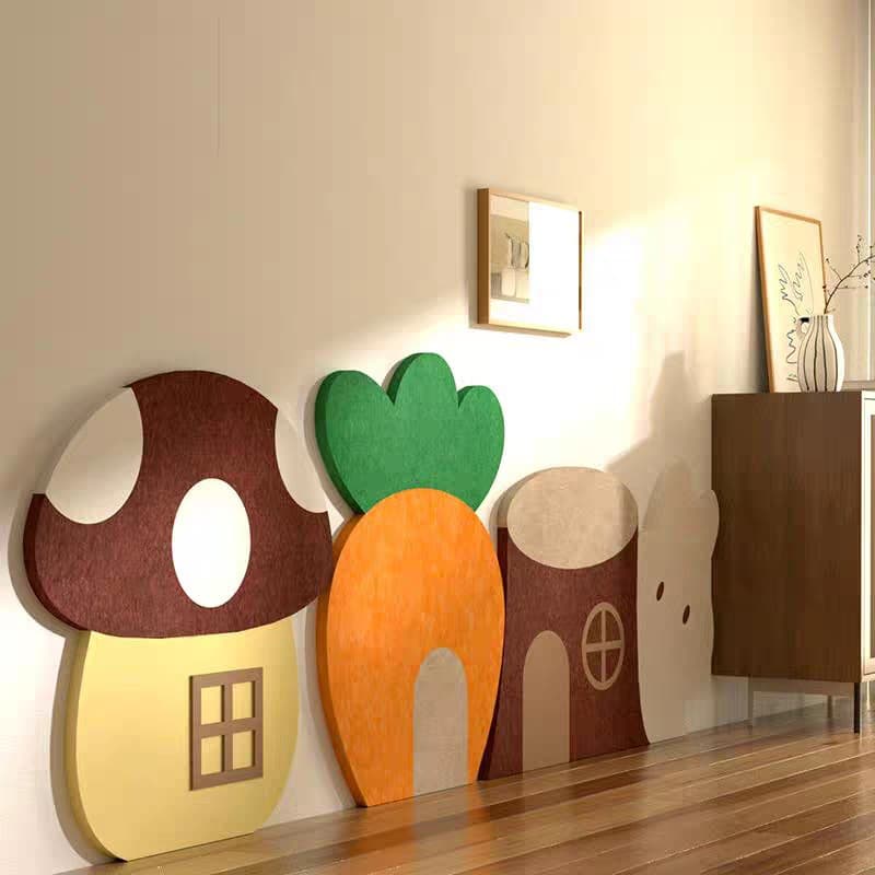 Cat Scratcher Wall Panel Kids Room Bumper Wall Guard Bedside Soft Padding Decorative Felt Board Wall Surround