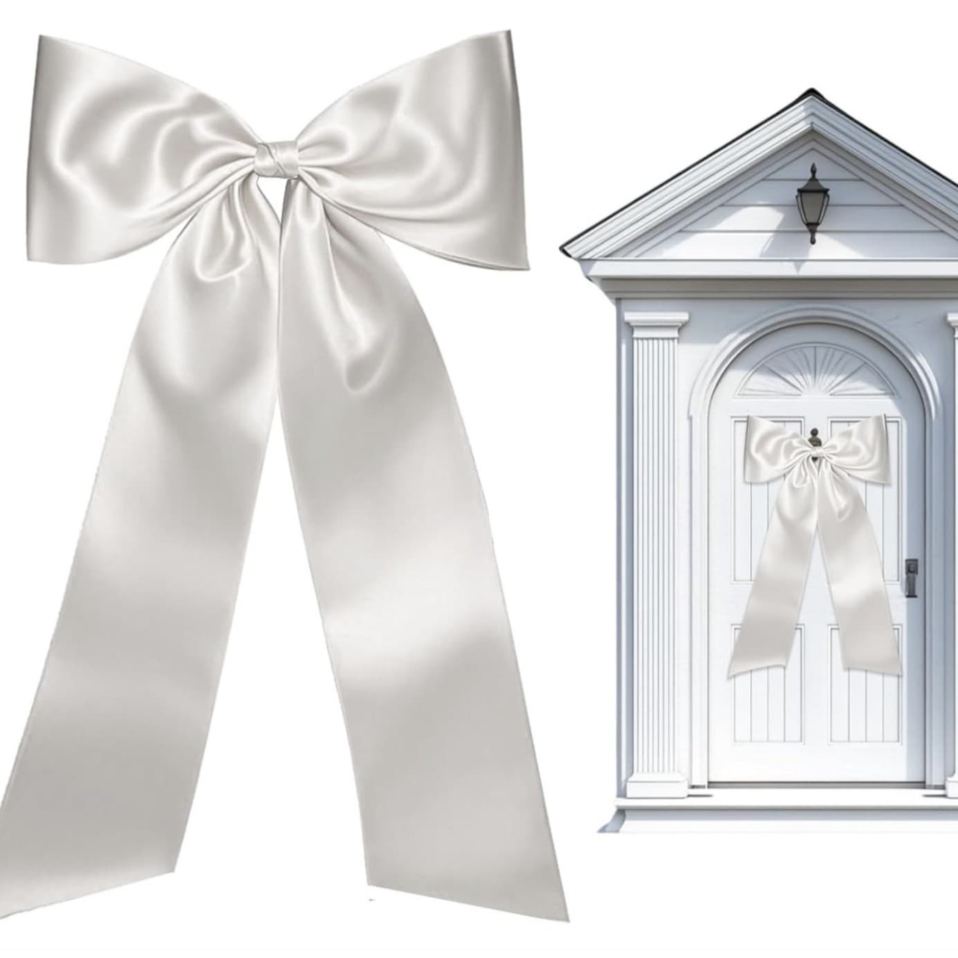 Cross-border New Giant Ballet-Inspired Bow Hanging Decoration - Elegant Fabric Bow, Suitable for