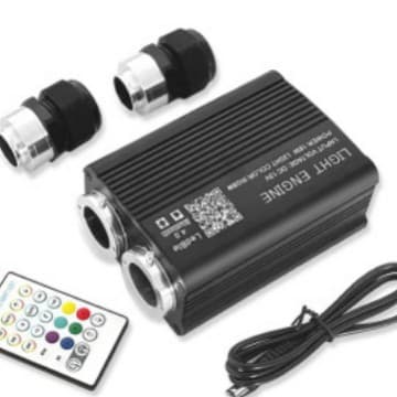 Cross-border Direct Sales Car 32W Dual-Head Starry Sky Light Flashing Machine RGBW+APP Dual-Head Flashing Starry Sky Light Source