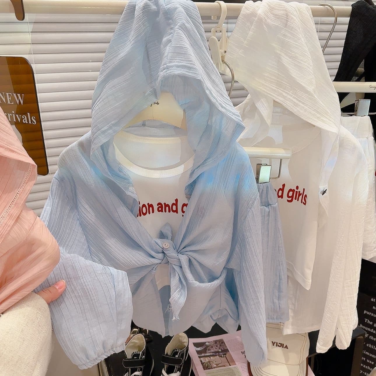 Girls' Summer Sun Protection Clothes, Jackets, Air-Conditioning Suits, Fashionable and Western Style 2026 New Korean Version Other Brands in Stock