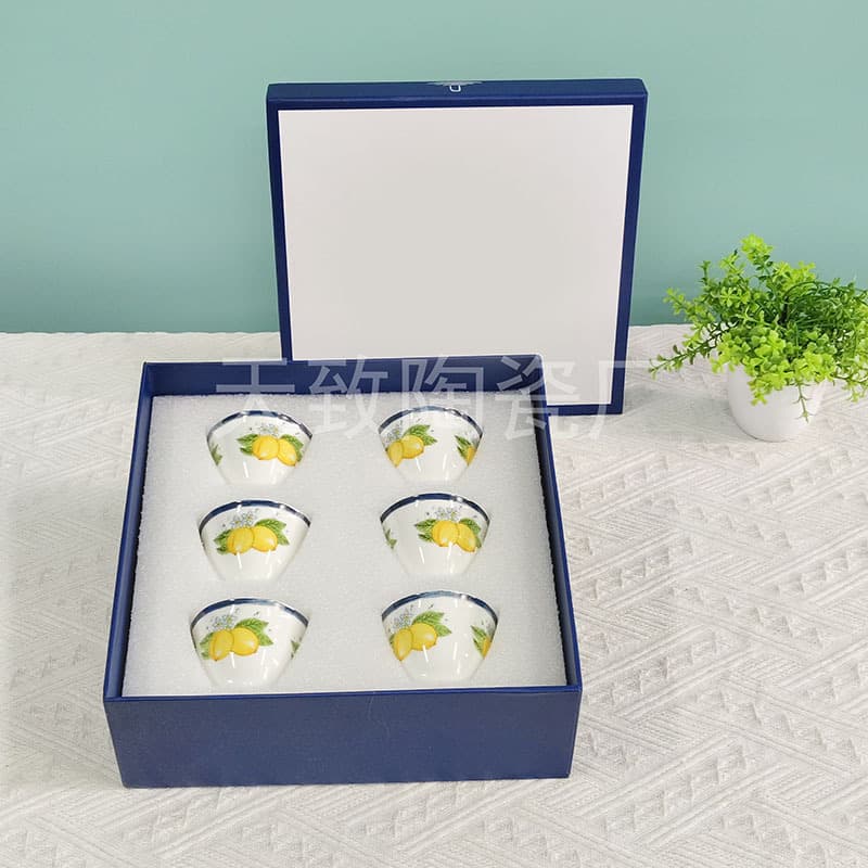 Cross-border Weijia Bone China Turkish Lemon Cup Tea Cup Home Living Room Business Gift Accompanying Gift Box