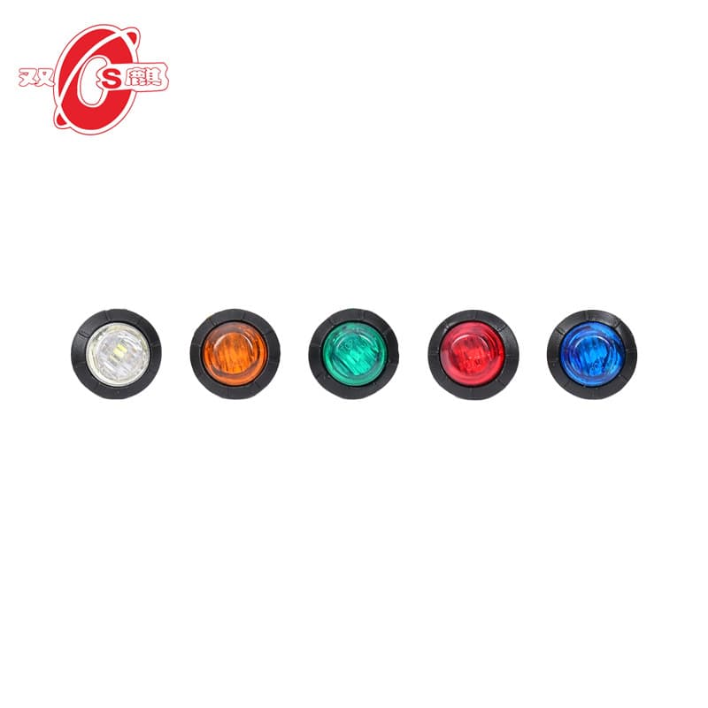 24V LED Truck Side Light, Truck Signal Light, Indicator Light, Colorful Crystal Car Light