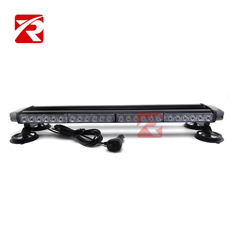 54W Four-Side Dual-Row Ceiling Strobe Light - Dual-Row Four-Side Light Bar Roof-Mounted Ceiling Strobe Warning Light