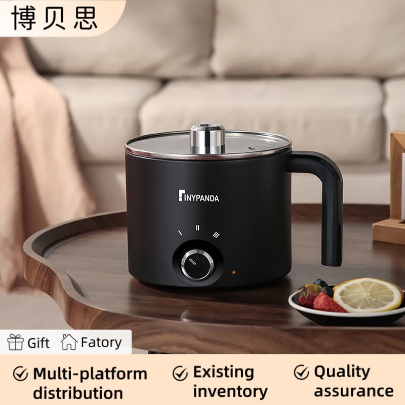 Cross-border British and European multifunctional small hot pot student dormitory electric cooking pot all-in-one pot electric wok small electric hot pot