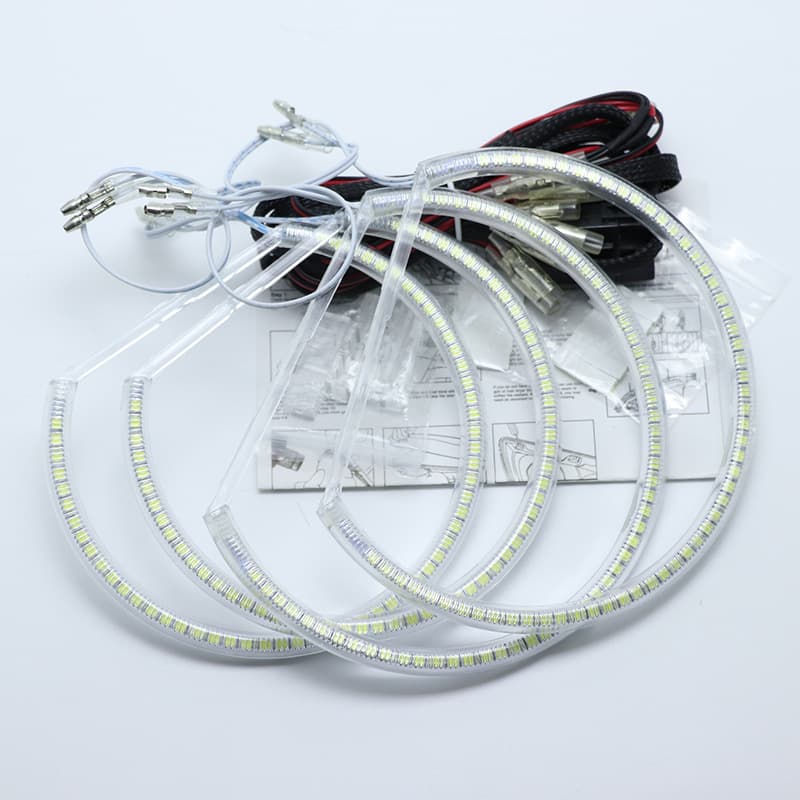 Cross-border hot model 131mmx4 suitable for BMW E36 E39 E46 E38 white light SMD angel eye ring