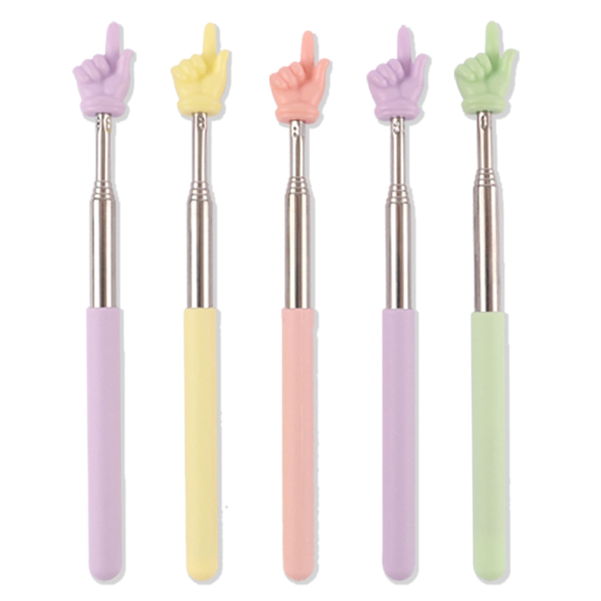 Children's Telescopic Reading Pointer, Teacher's Finger Reading Stick, Classroom Teaching Tool, Small Finger Pointer for Reading and Teaching