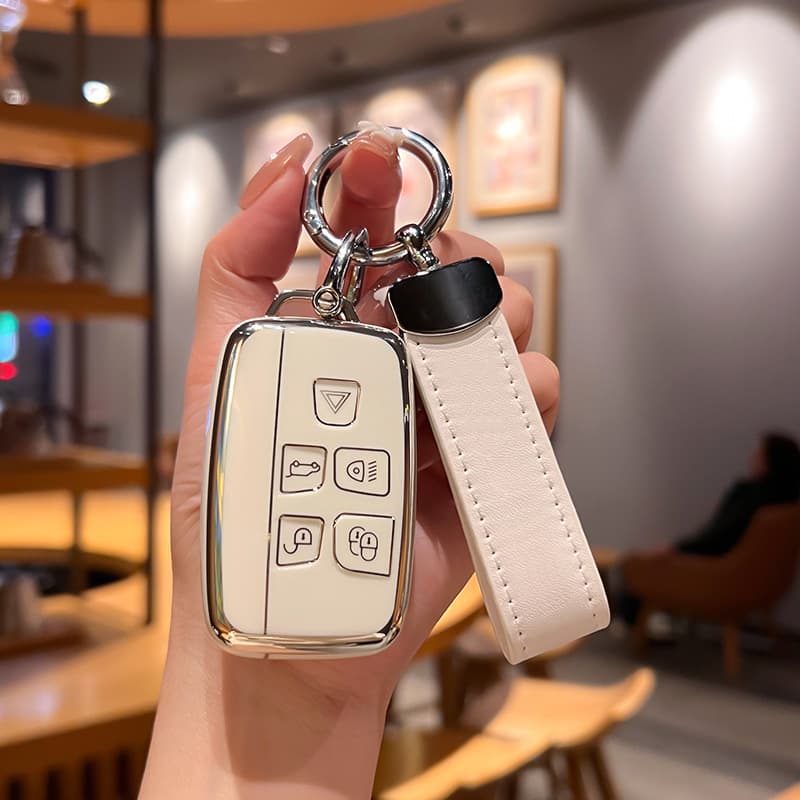Land Rover Jaguar Key Case for Range Rover Sport Velar Evoque Keychain Discovery 4 Discovery Sport 5 Car Key Cover