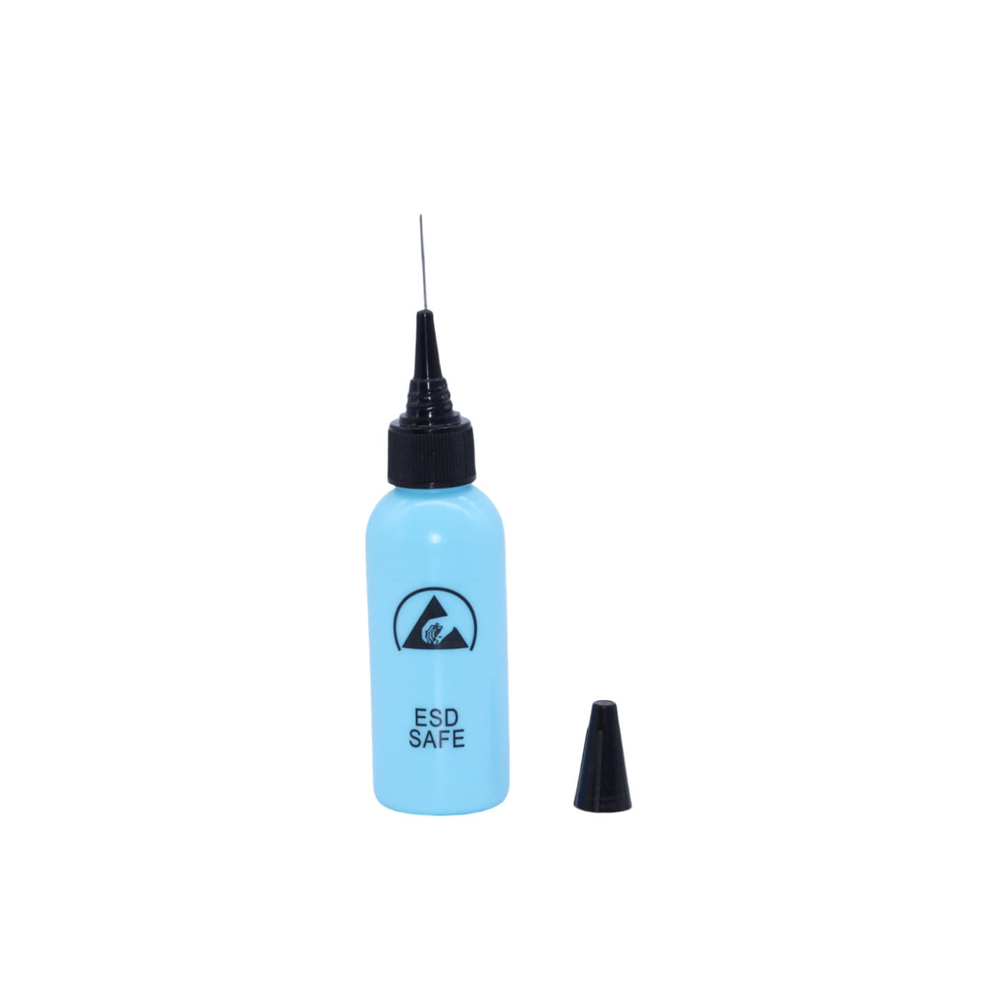 Anti-Static Solvent Bottle Needle Tip Alcohol Bottle PCB Cleaning Bottle Rosin Flux Bottle Plastic Bottle with Sharp Needle Nozzle ESD Empty Liquid Bottle