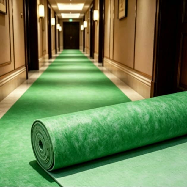 PU Foam Carpet Underlay Low Density Sponge Foam Carpet Underlay Carpet Roll