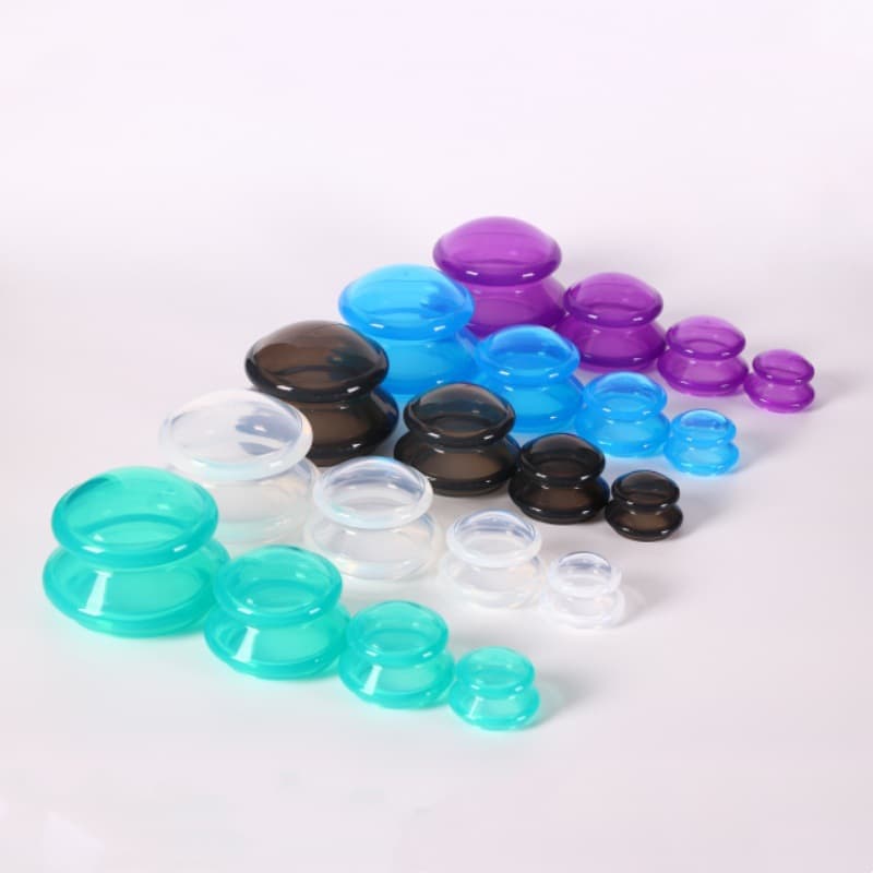 Silicone Moisture Absorption Cups, Facial Cupping Device, Vacuum Moving Cupping for Face Lifting and Shaping, Food-grade Silicone Negative Pressure Cupping Tool
