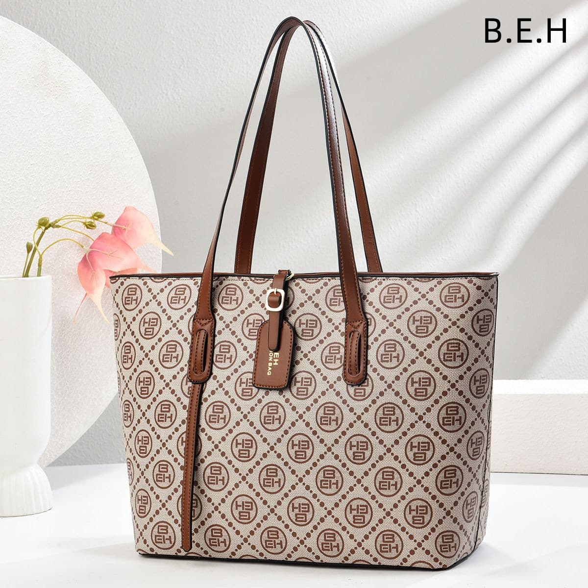 Taizhou women's bag plaid handbag fashion trend tote bag premium feel shoulder crossbody bag BEH bags